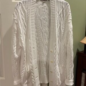 J. Crew White Knit Sweater